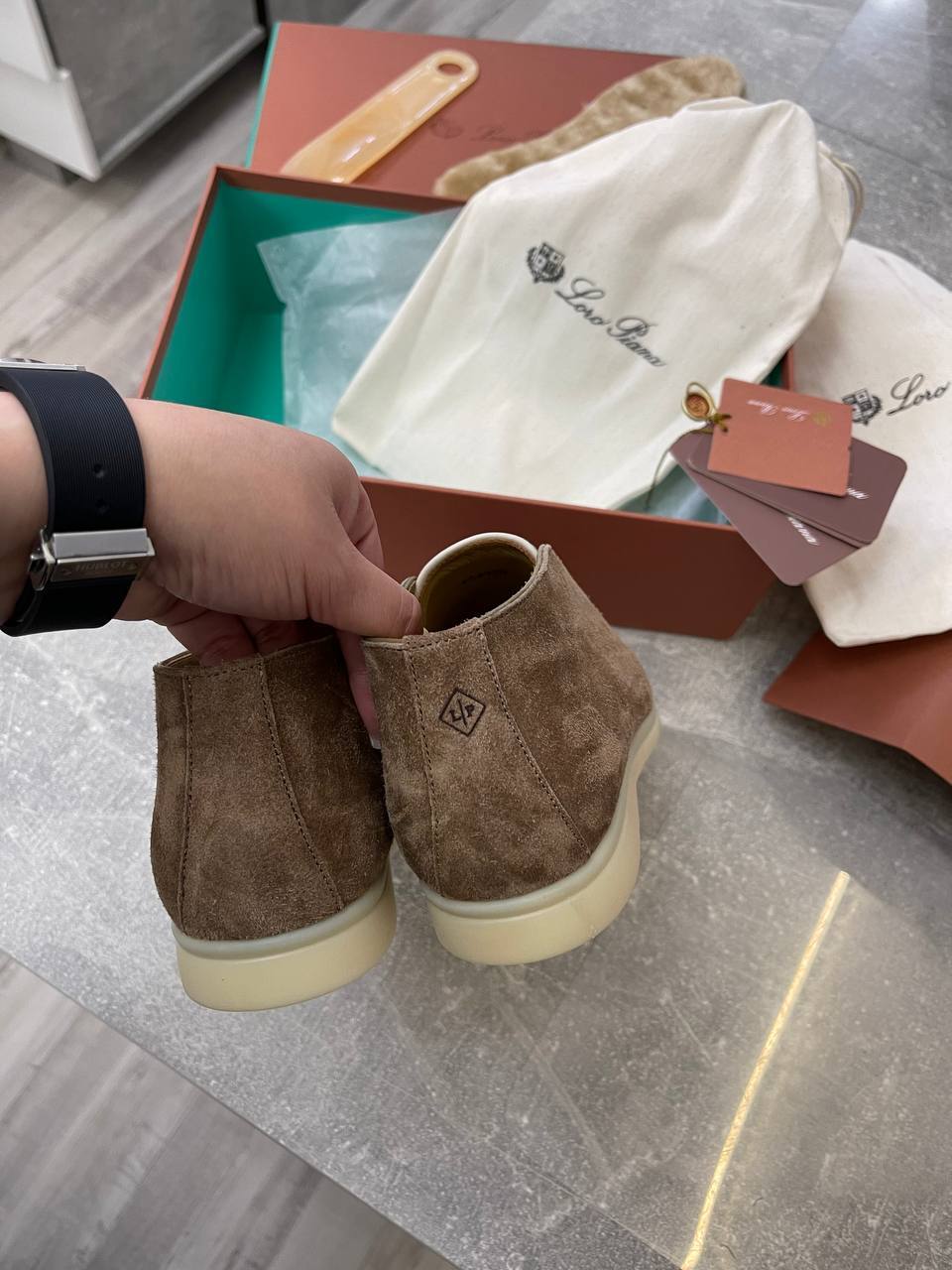 Ботинки женские премиальные Loro Piana BP-40378 Ботинки женские премиальные Loro Piana BP-40378