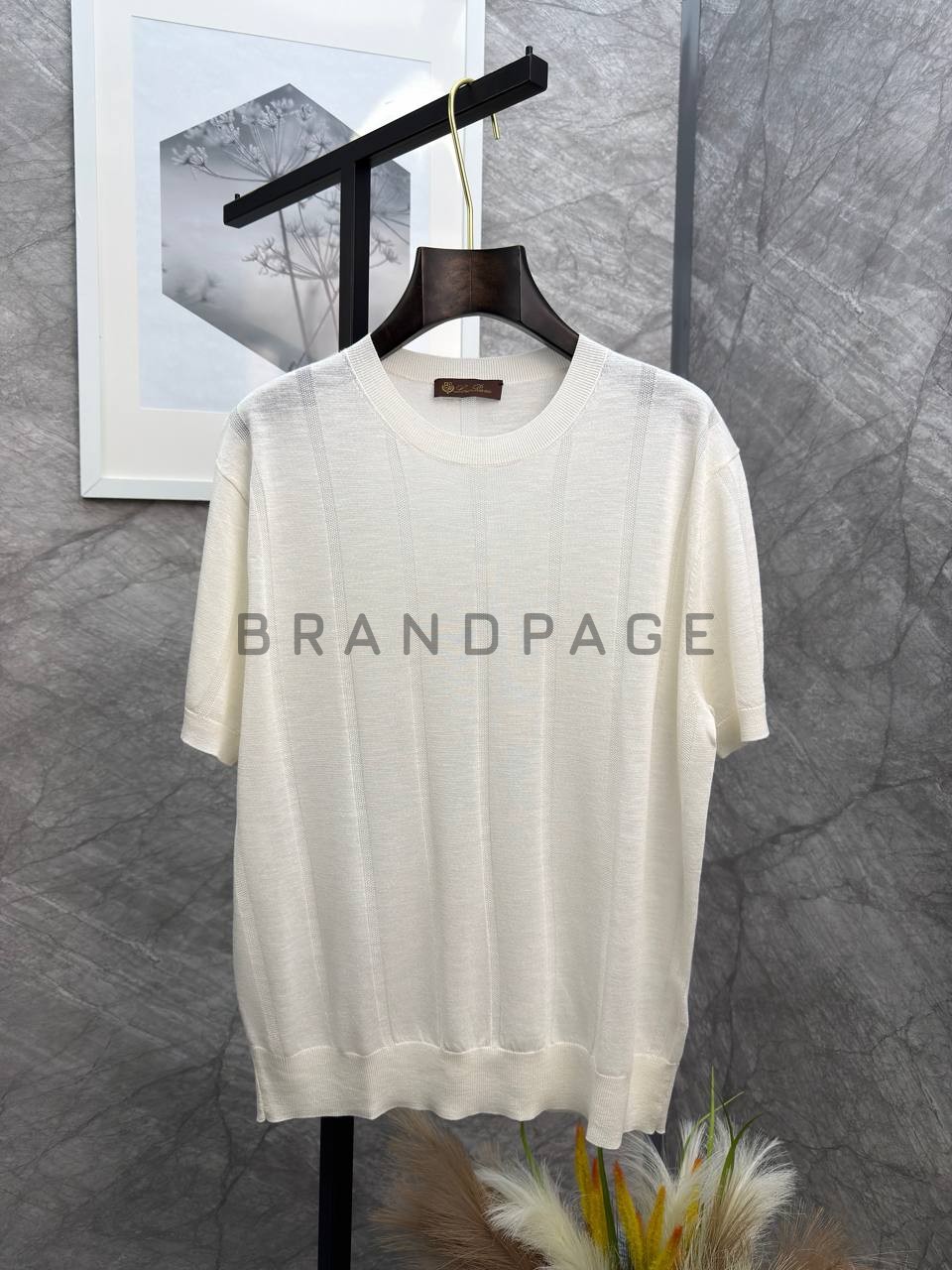 Футболка из льна и тенселя Loro Piana BPLUX13036