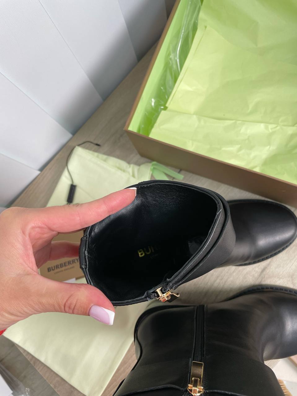 Ботинки Burberry коллекционные BP-21187 Ботинки Burberry коллекционные BP-21187