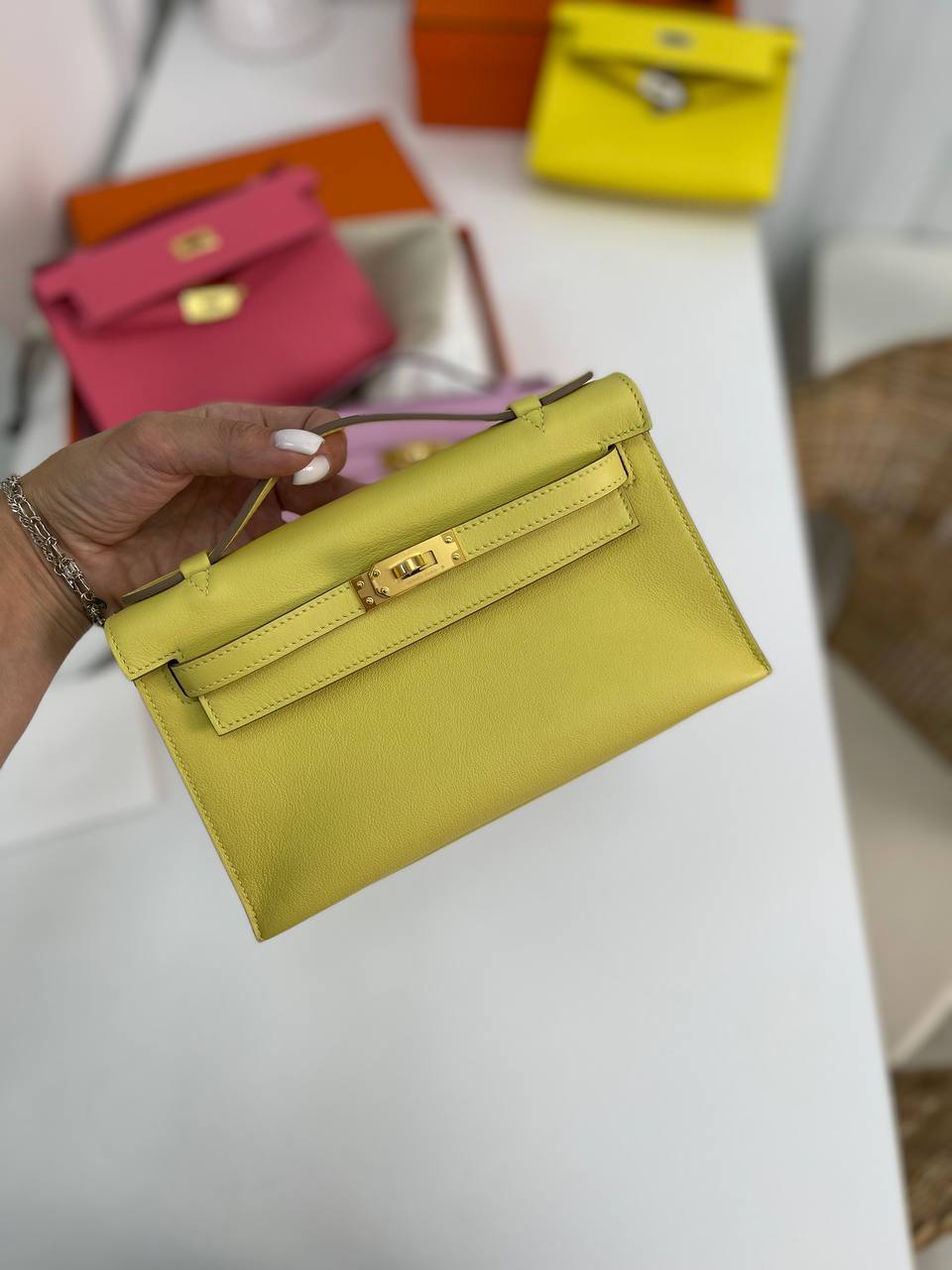 Коллекционная сумка женская Kelly Pochette Hermes BP-16925 Коллекционная сумка женская Kelly Pochette Hermes BP-16925