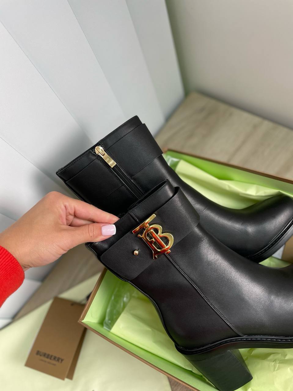 Ботинки Burberry коллекционные BP-21187 Ботинки Burberry коллекционные BP-21187