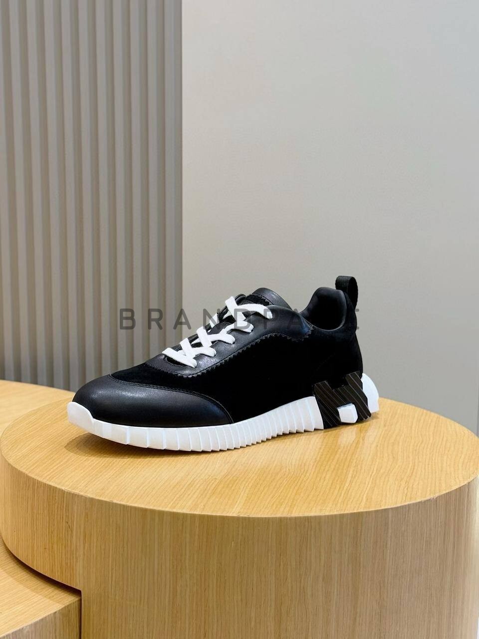 Кроссовки из замши и кожи Hermes BPLUX5418 Кроссовки из замши и кожи Hermes BPLUX5418