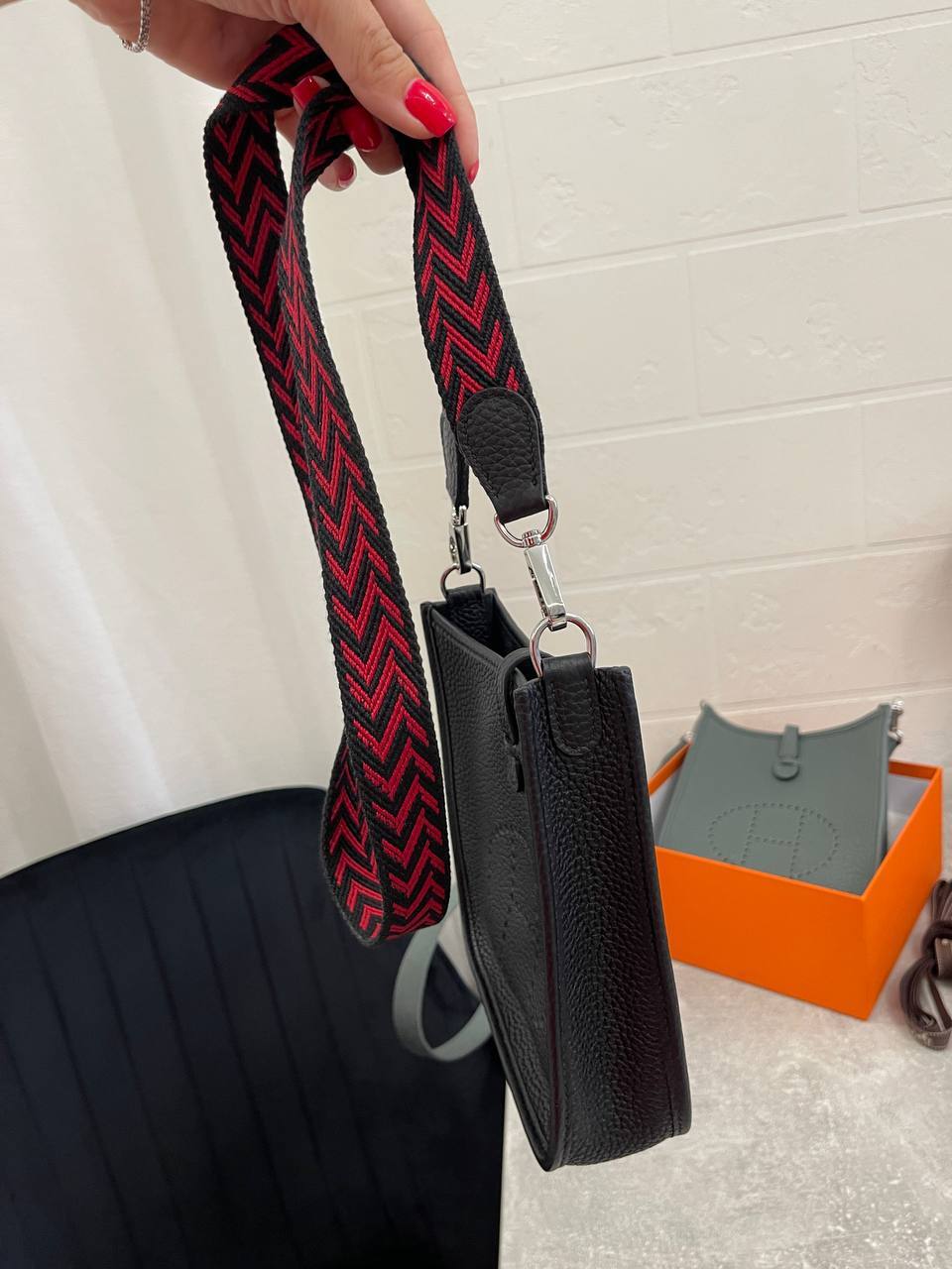 Сумка мини женская Evelyne коллекционная Hermes BP-52638 Сумка мини женская Evelyne коллекционная Hermes BP-52638