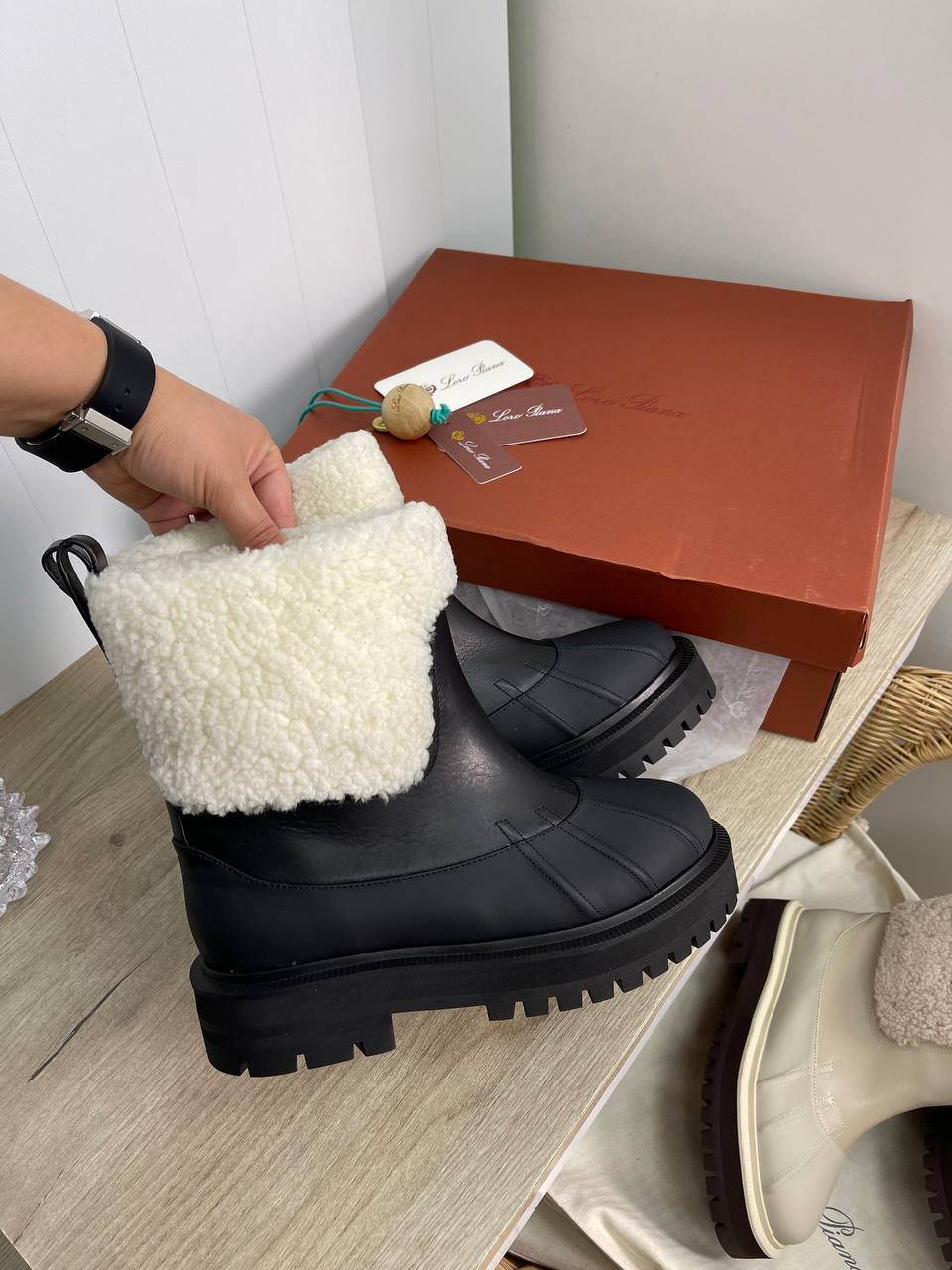 Трендовые полусапожки Loro Piana BP-25688 Трендовые полусапожки Loro Piana BP-25688