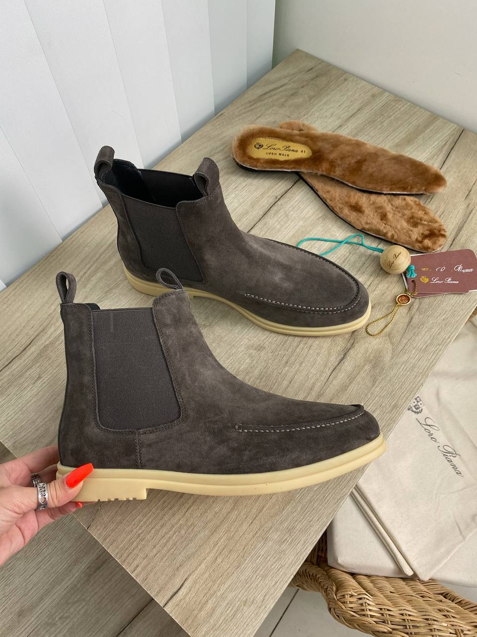 Дизайнерские ботинки Loro Piana BP-22576 Дизайнерские ботинки Loro Piana BP-22576