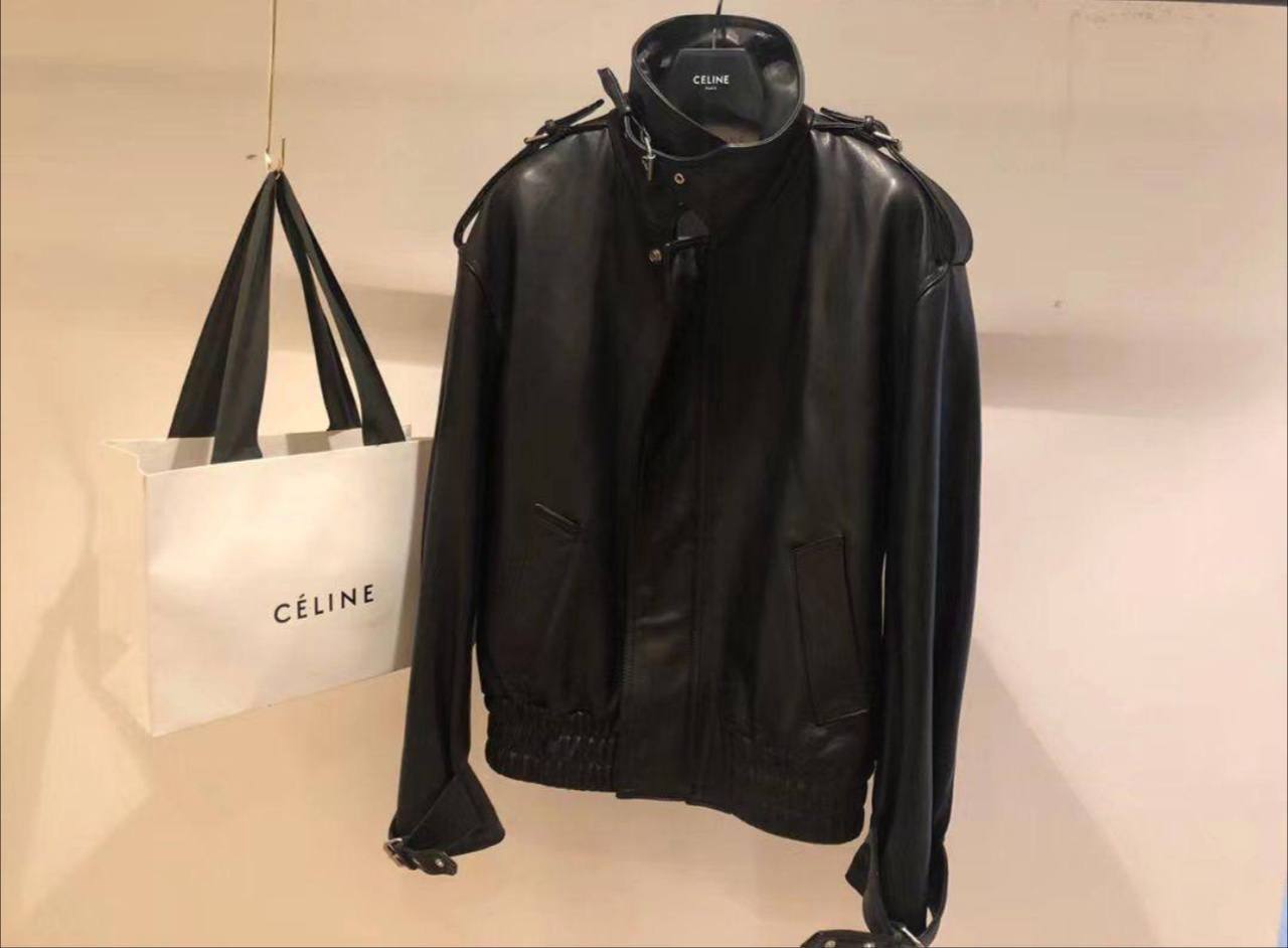 Кожаная коллекционная куртка Celine BP-38491 Кожаная коллекционная куртка Celine BP-38491