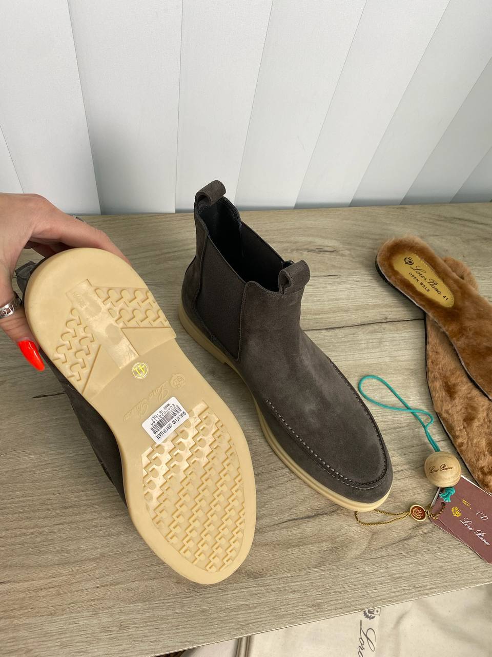 Дизайнерские ботинки Loro Piana BP-22576 Дизайнерские ботинки Loro Piana BP-22576