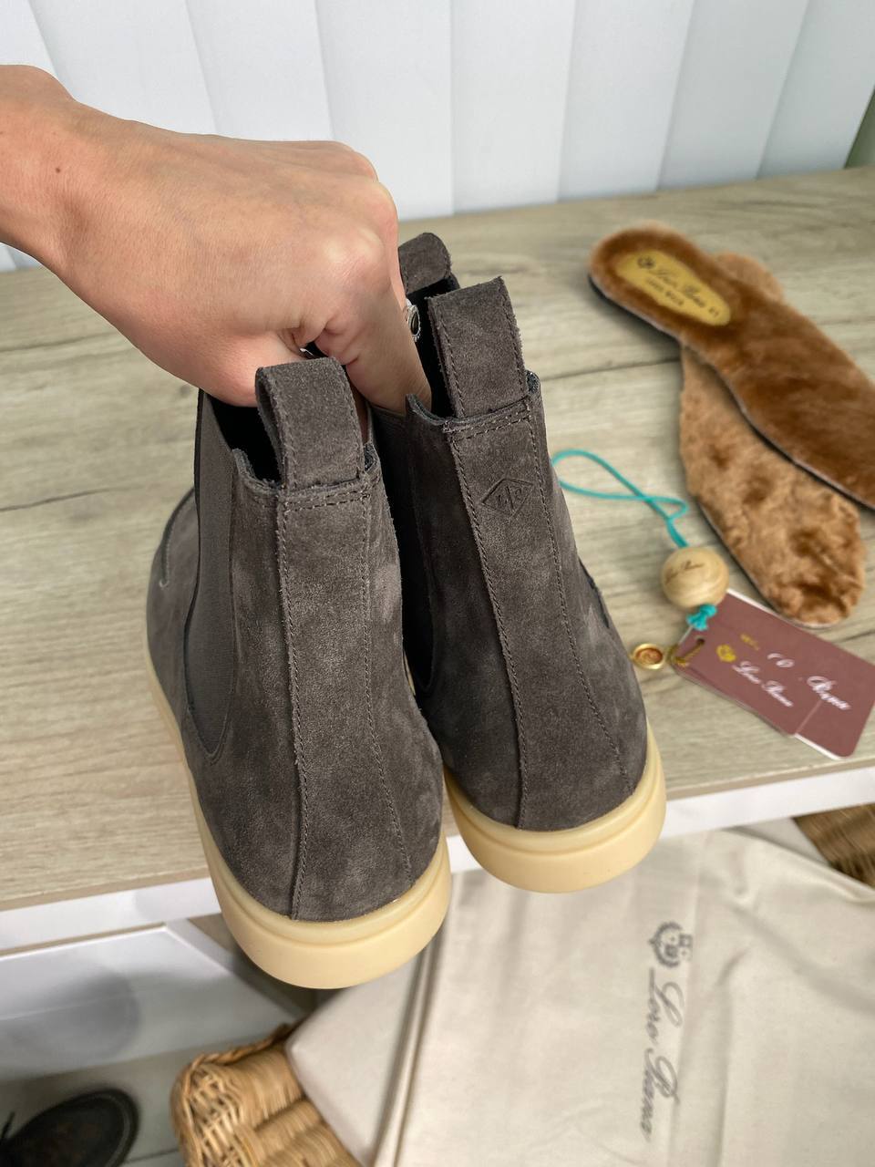 Дизайнерские ботинки Loro Piana BP-22576 Дизайнерские ботинки Loro Piana BP-22576