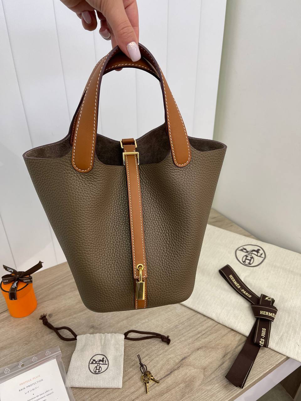 Женская коллекционная сумка Picotin Togo Hermes BP-30196 Женская коллекционная сумка Picotin Togo Hermes BP-30196