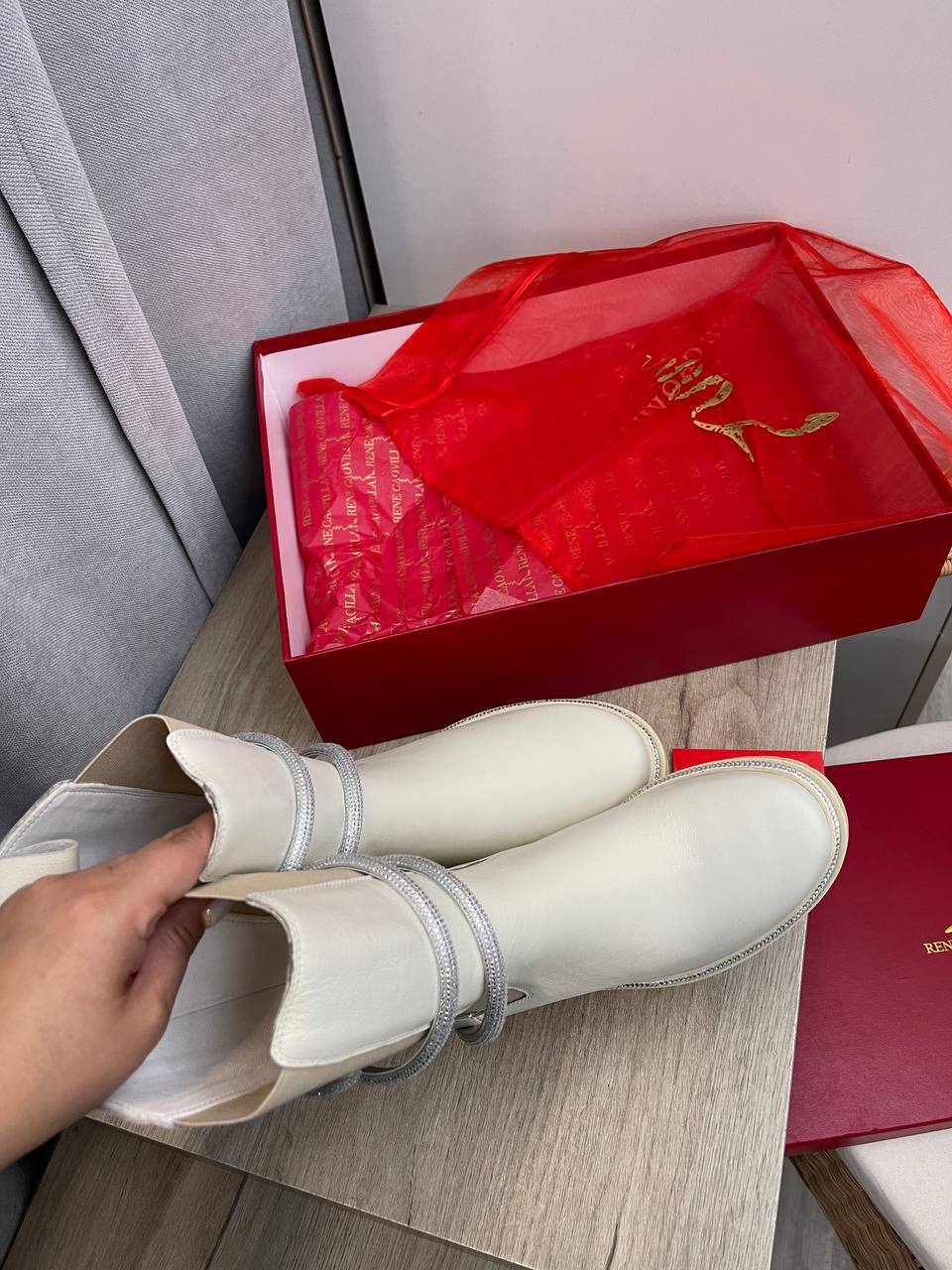 Трендовые ботинки Rene' Caovilla BP-40041 Трендовые ботинки Rene' Caovilla BP-40041