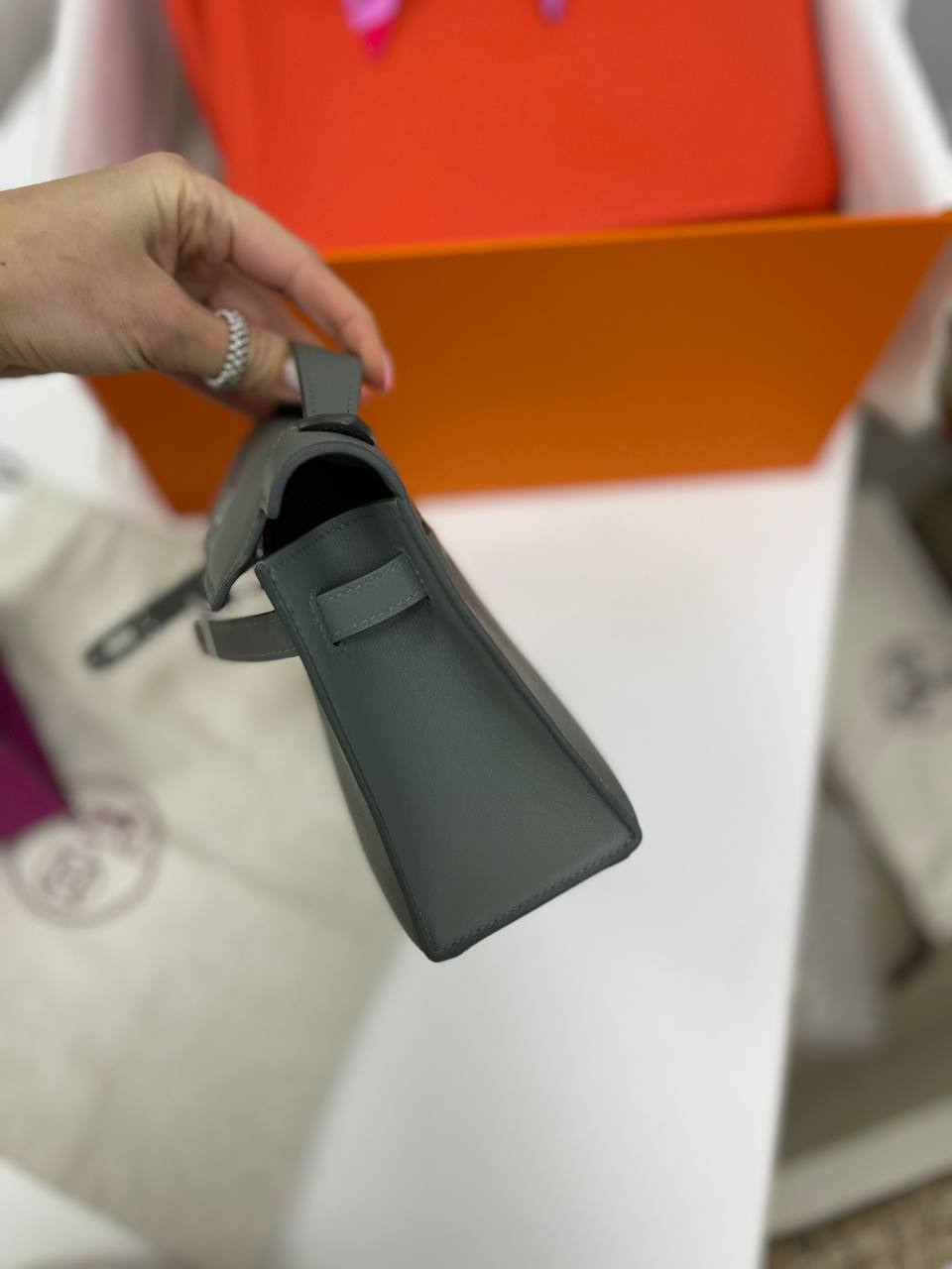 Коллекционная женская сумка Kelly Pochette Hermes BP-27653 Коллекционная женская сумка Kelly Pochette Hermes BP-27653