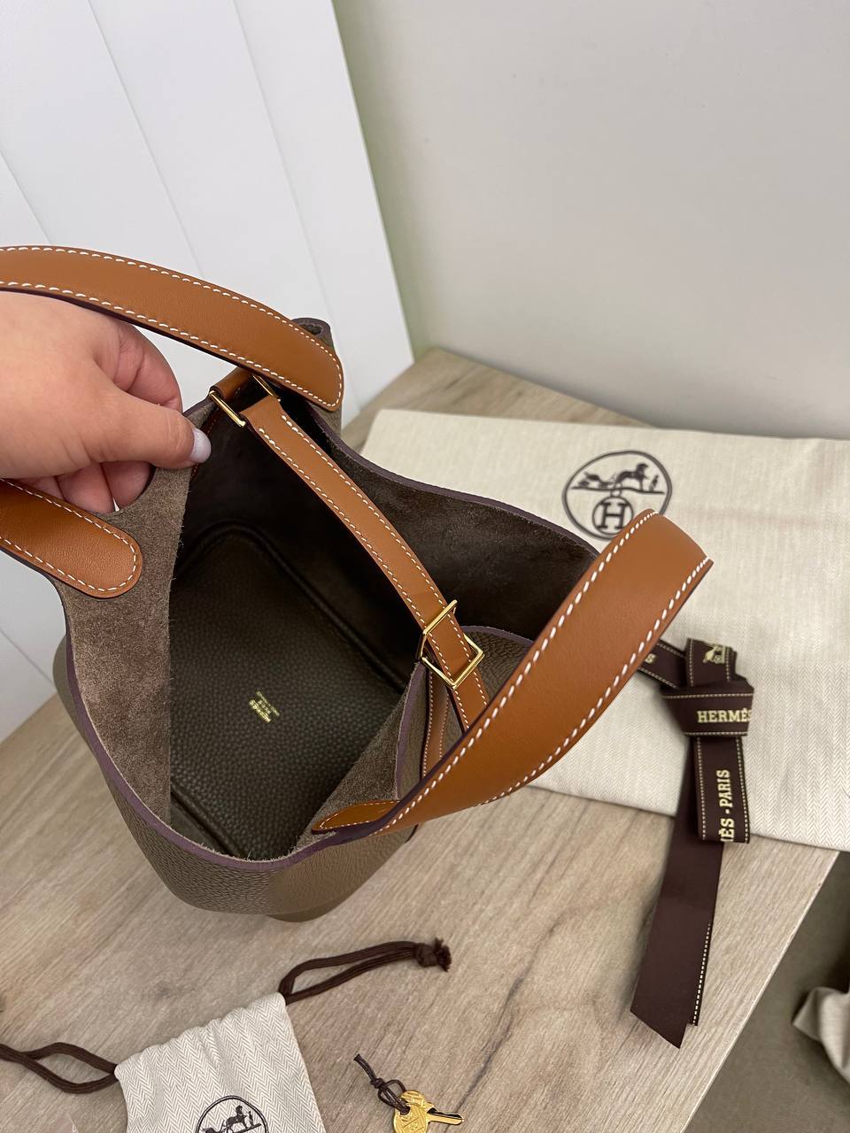 Женская коллекционная сумка Picotin Togo Hermes BP-30196 Женская коллекционная сумка Picotin Togo Hermes BP-30196