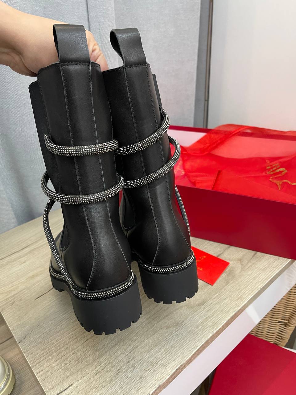 Коллекционные ботинки Rene' Caovilla BP-40040 Коллекционные ботинки Rene' Caovilla BP-40040