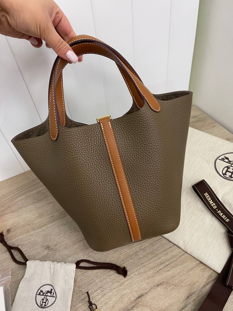 Женская коллекционная сумка Picotin Togo Hermes BP-30196 Женская коллекционная сумка Picotin Togo Hermes BP-30196