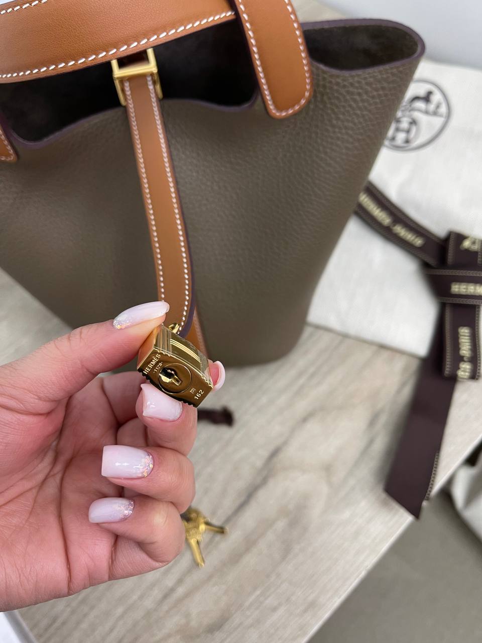 Женская коллекционная сумка Picotin Togo Hermes BP-30196 Женская коллекционная сумка Picotin Togo Hermes BP-30196