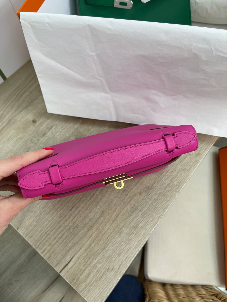 Женская сумка коллекционная Kelly Pochette Hermes BP-33143 Женская сумка коллекционная Kelly Pochette Hermes BP-33143