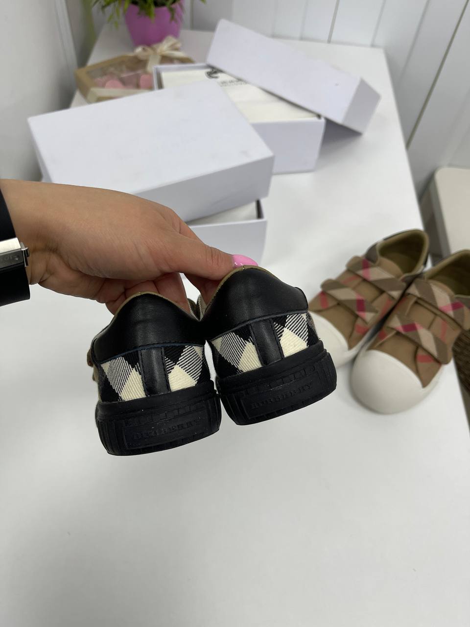 Кеды лимитные Burberry BP-29941 Кеды лимитные Burberry BP-29941