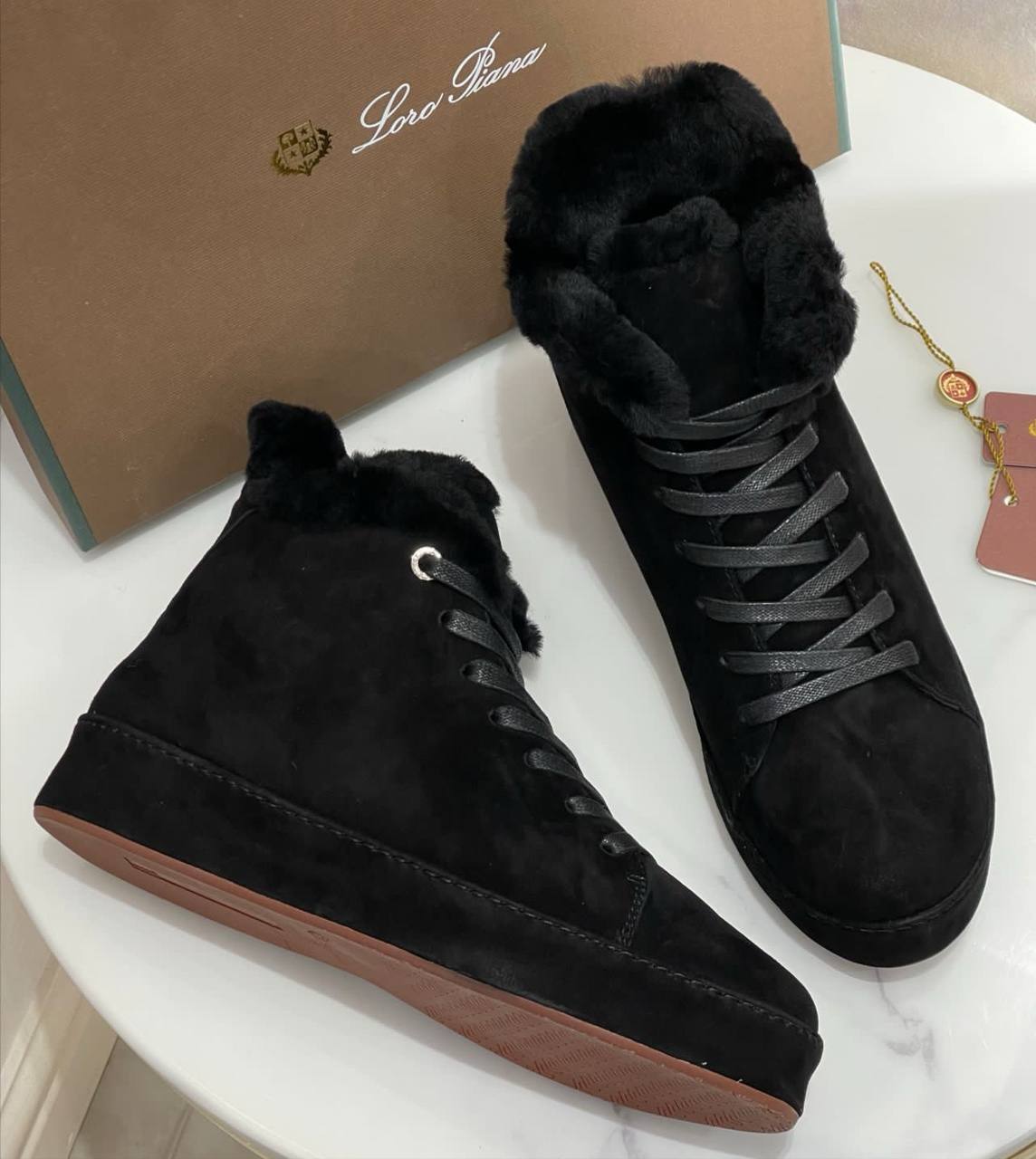 Женские ботинки люкс Loro Piana BP-44335 Женские ботинки люкс Loro Piana BP-44335