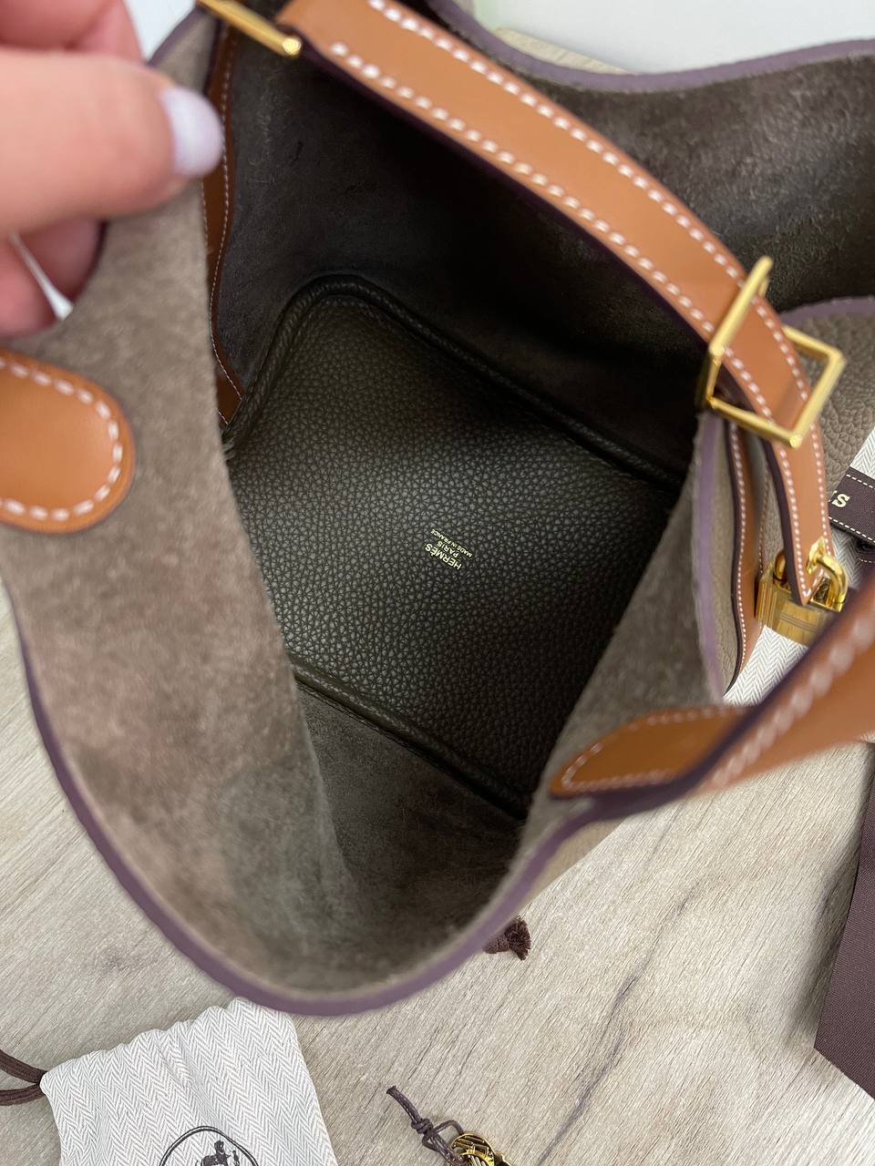 Женская коллекционная сумка Picotin Togo Hermes BP-30196 Женская коллекционная сумка Picotin Togo Hermes BP-30196