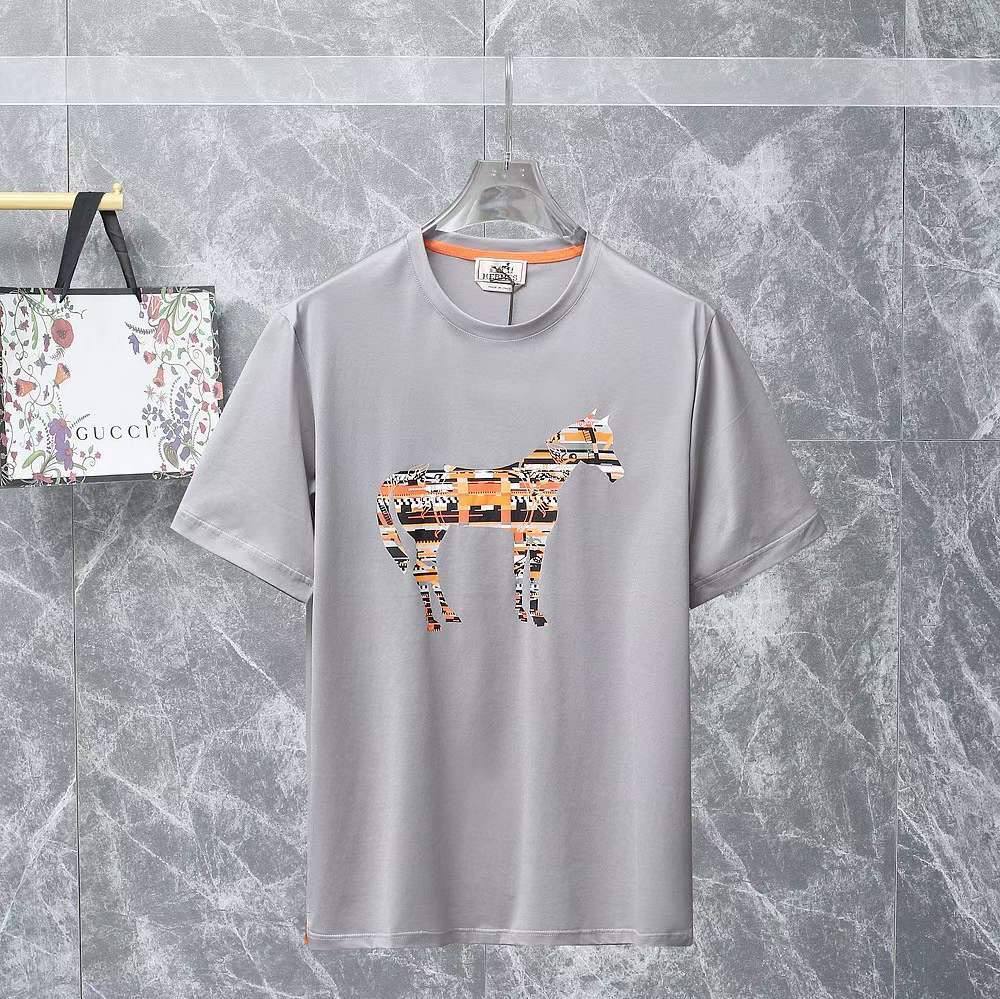 Футболка мужская эксклюзивная Hermes BP-28364 Футболка мужская эксклюзивная Hermes BP-28364