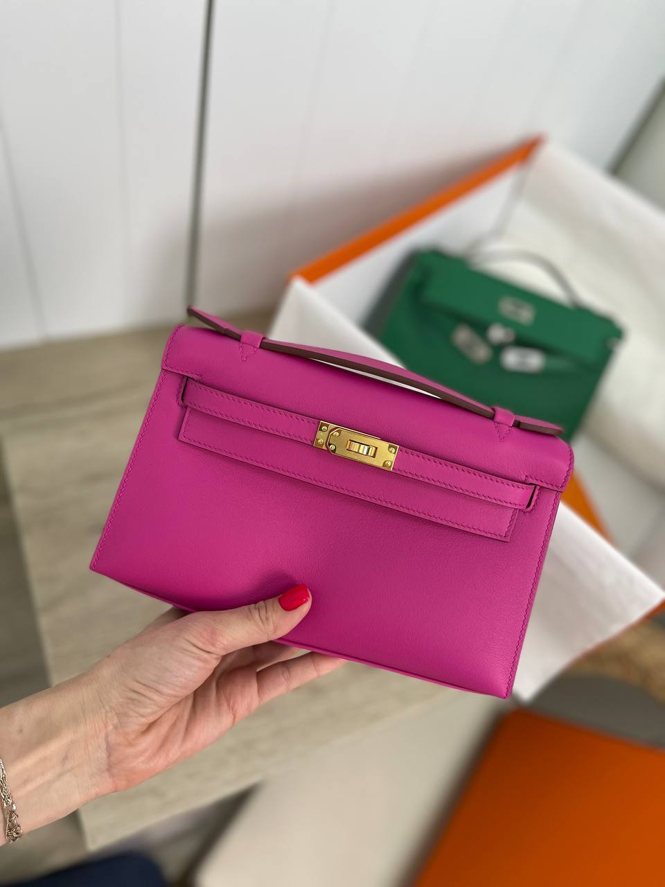 Женская сумка коллекционная Kelly Pochette Hermes BP-33143 Женская сумка коллекционная Kelly Pochette Hermes BP-33143