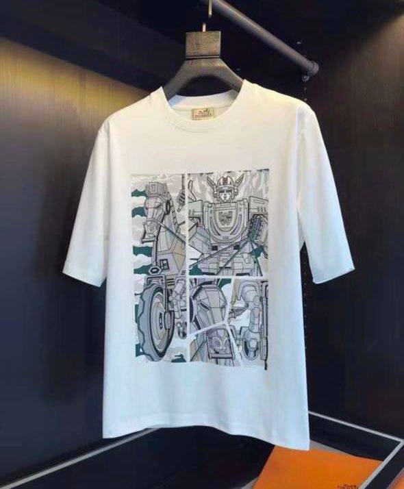 Футболка мужская дизайнерская Hermes BP-28749 Футболка мужская дизайнерская Hermes BP-28749