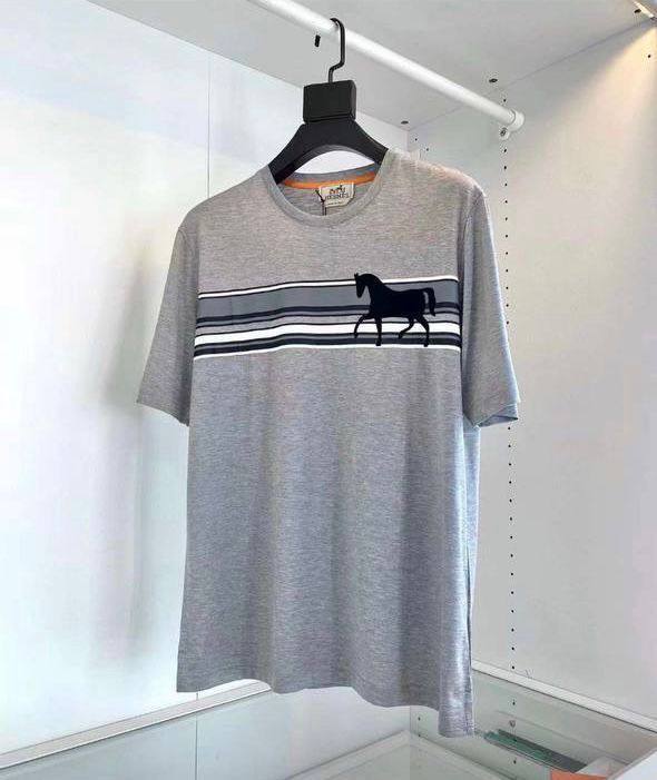 Повседневная футболка мужская Hermes BP-28747 Повседневная футболка мужская Hermes BP-28747