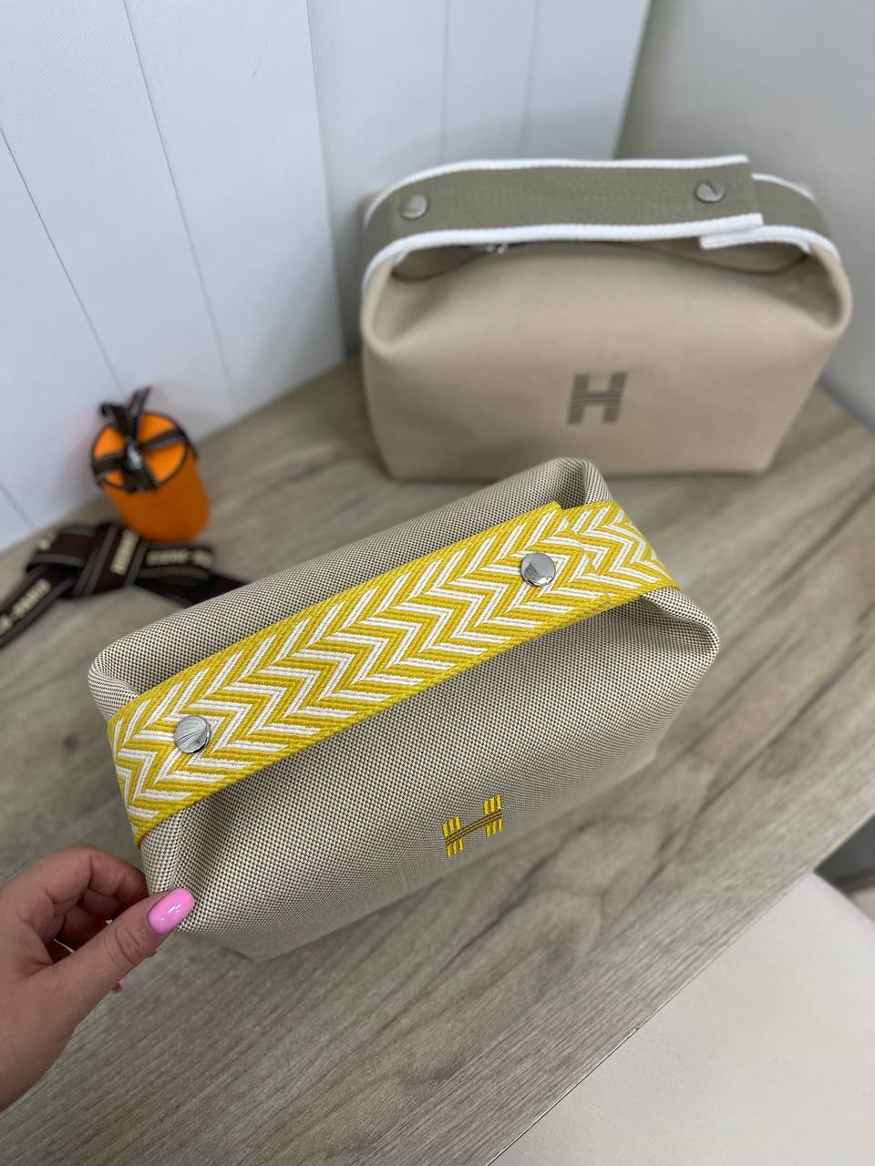 Косметичка женская премиум 25 см Hermes BP-28897 Косметичка женская премиум 25 см Hermes BP-28897