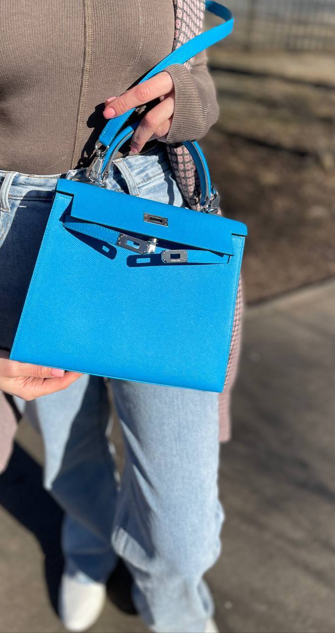 Женская коллекционная сумка Kelly 25 cm Epsom Hermes BP-48376 Женская коллекционная сумка Kelly 25 cm Epsom Hermes BP-48376