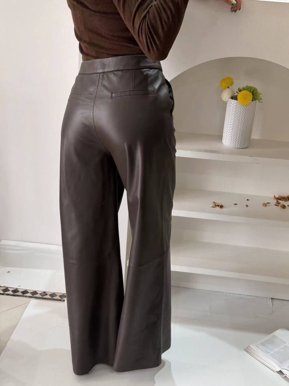 Люксовые кожаные брюки BC BP-42745 Люксовые кожаные брюки BC BP-42745