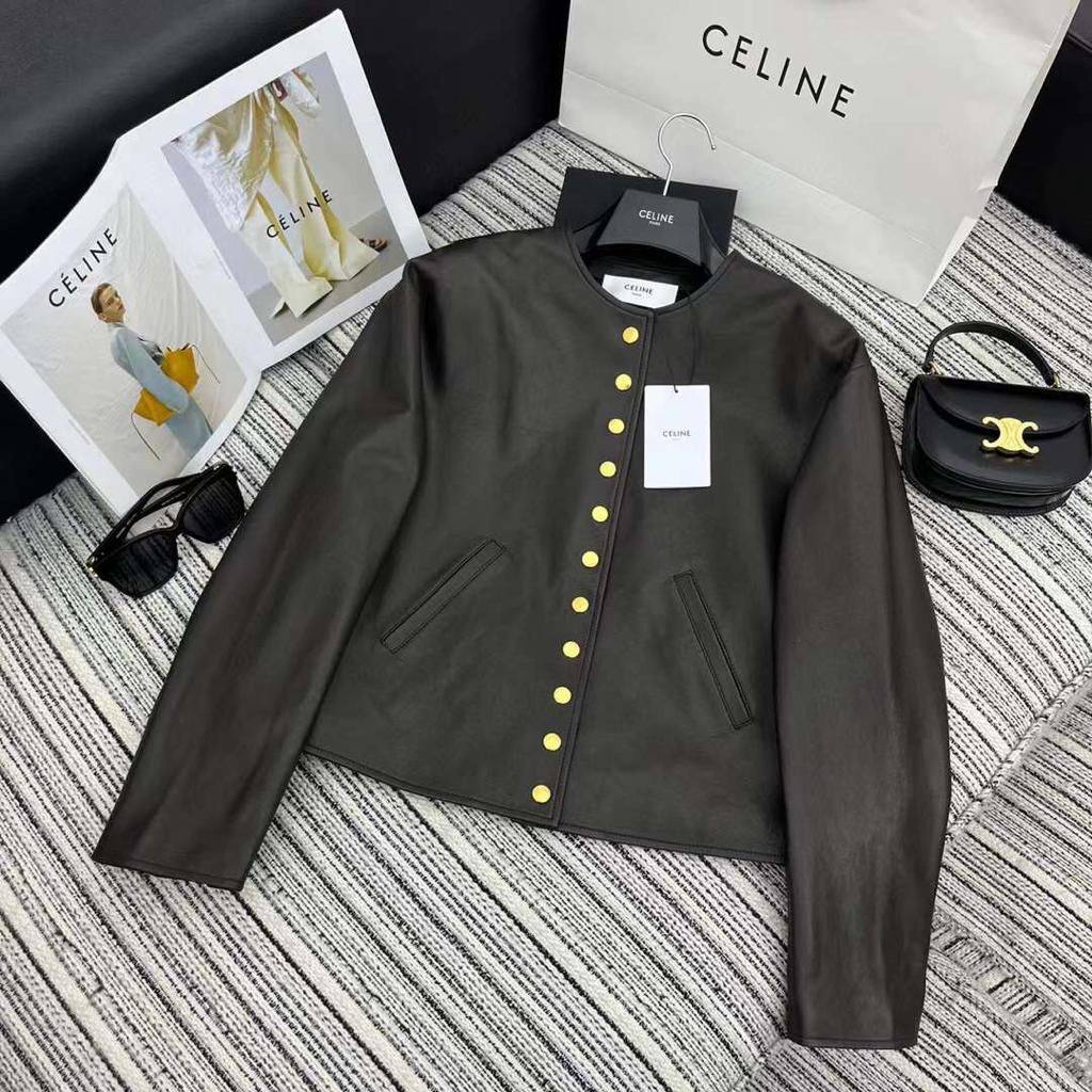Кожаная куртка коллекционная Celine BP-38141 Кожаная куртка коллекционная Celine BP-38141