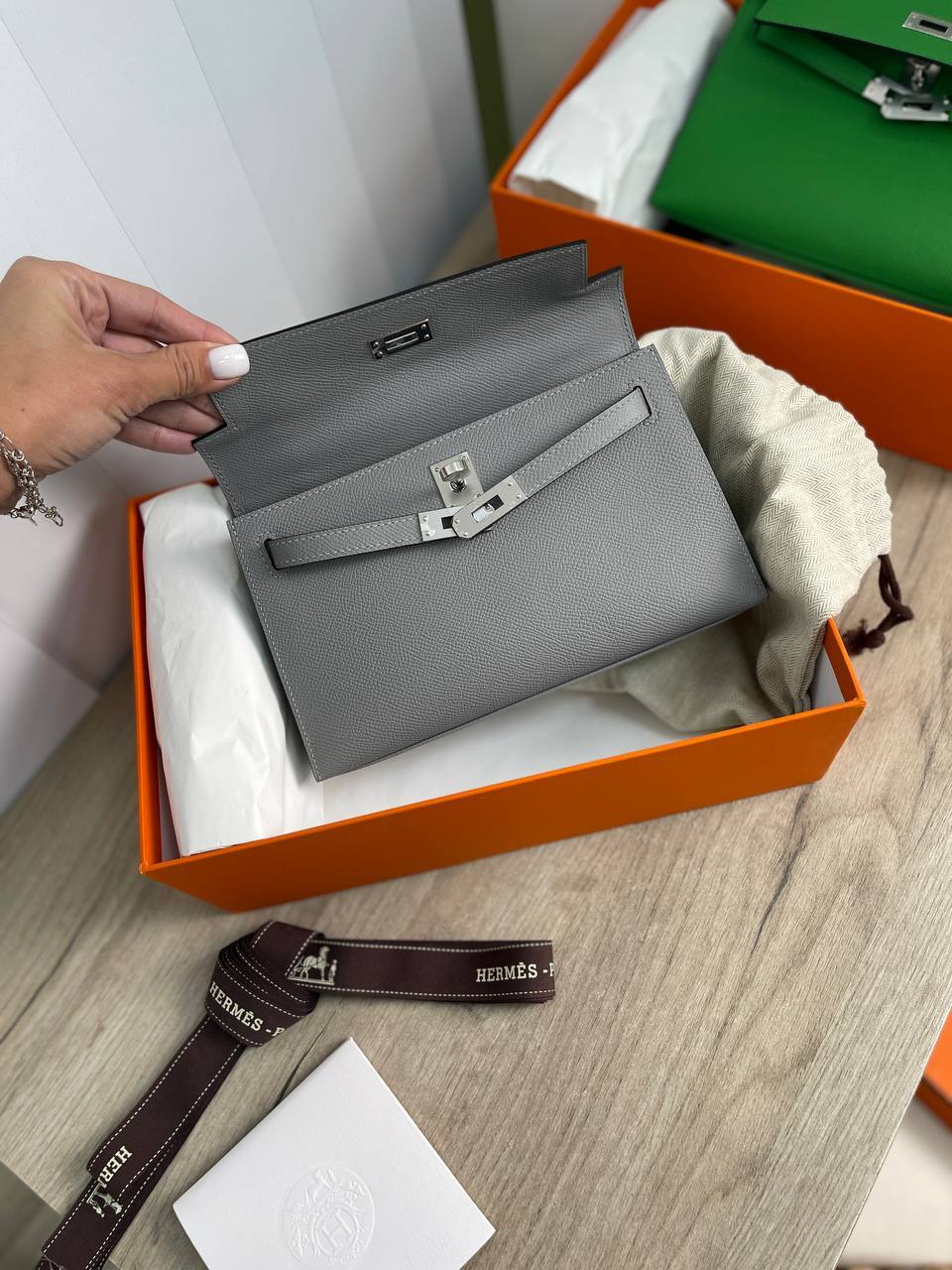 Сумка женская Kelly Pochette коллекционная Hermes BP-16434 Сумка женская Kelly Pochette коллекционная Hermes BP-16434