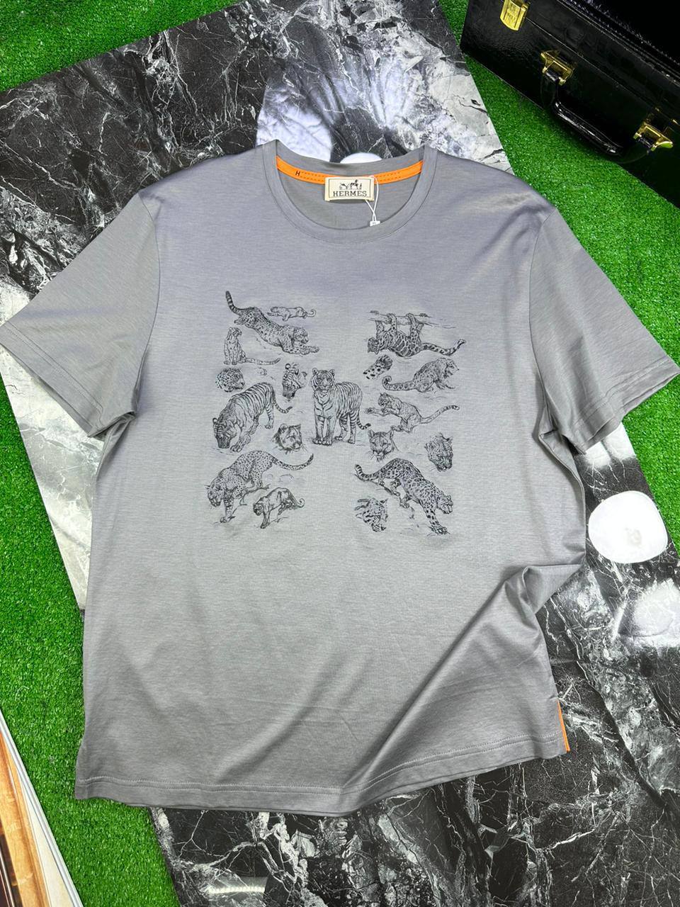 Трендовая футболка Hermes BP-29272 Трендовая футболка Hermes BP-29272