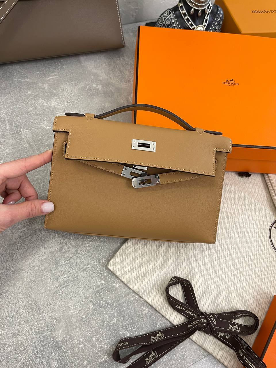 Коллекционная сумка Kelly Pochette Hermes BP-46500 Коллекционная сумка Kelly Pochette Hermes BP-46500