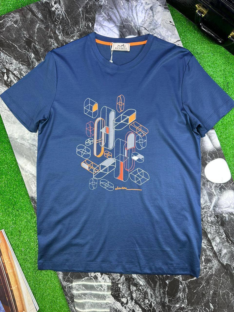 Повседневная футболка Hermes BP-29271 Повседневная футболка Hermes BP-29271