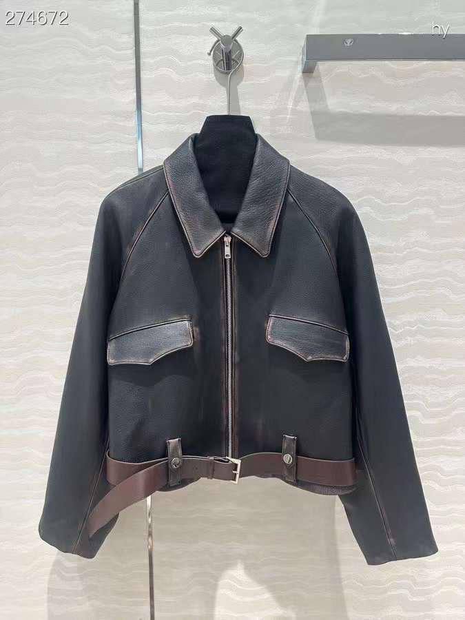 Кожаный бомбер коллекционный Prada BP-53784 Кожаный бомбер коллекционный Prada BP-53784