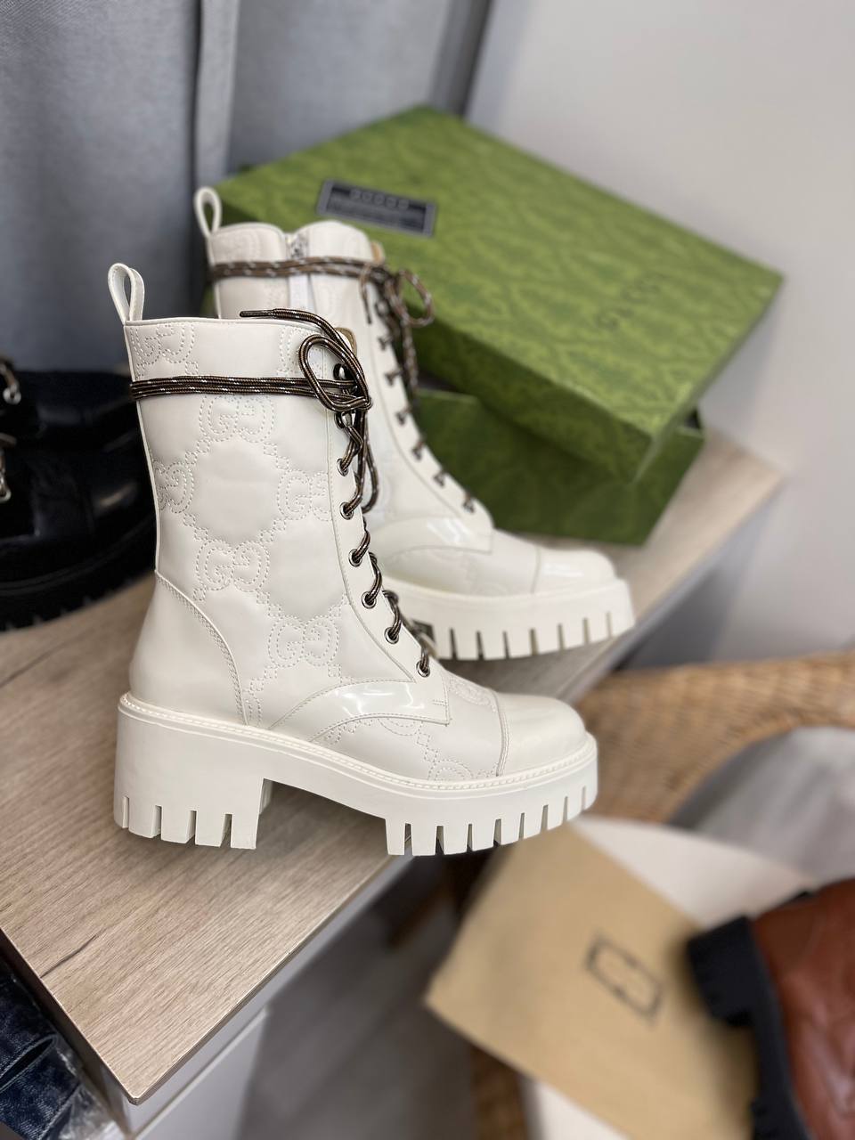 Трендовые ботинки Gucci BP-42112 Трендовые ботинки Gucci BP-42112