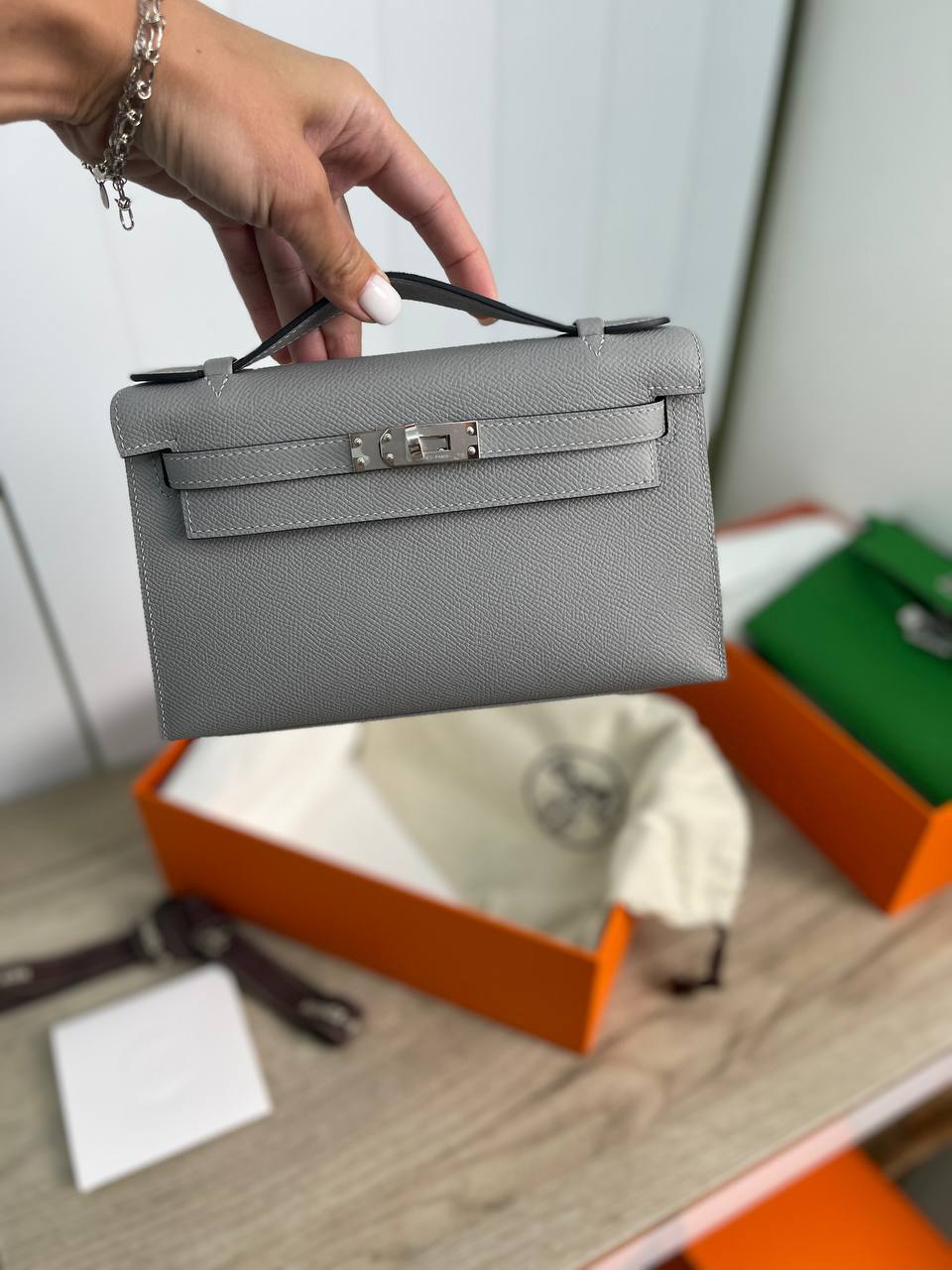 Сумка женская Kelly Pochette коллекционная Hermes BP-16434 Сумка женская Kelly Pochette коллекционная Hermes BP-16434