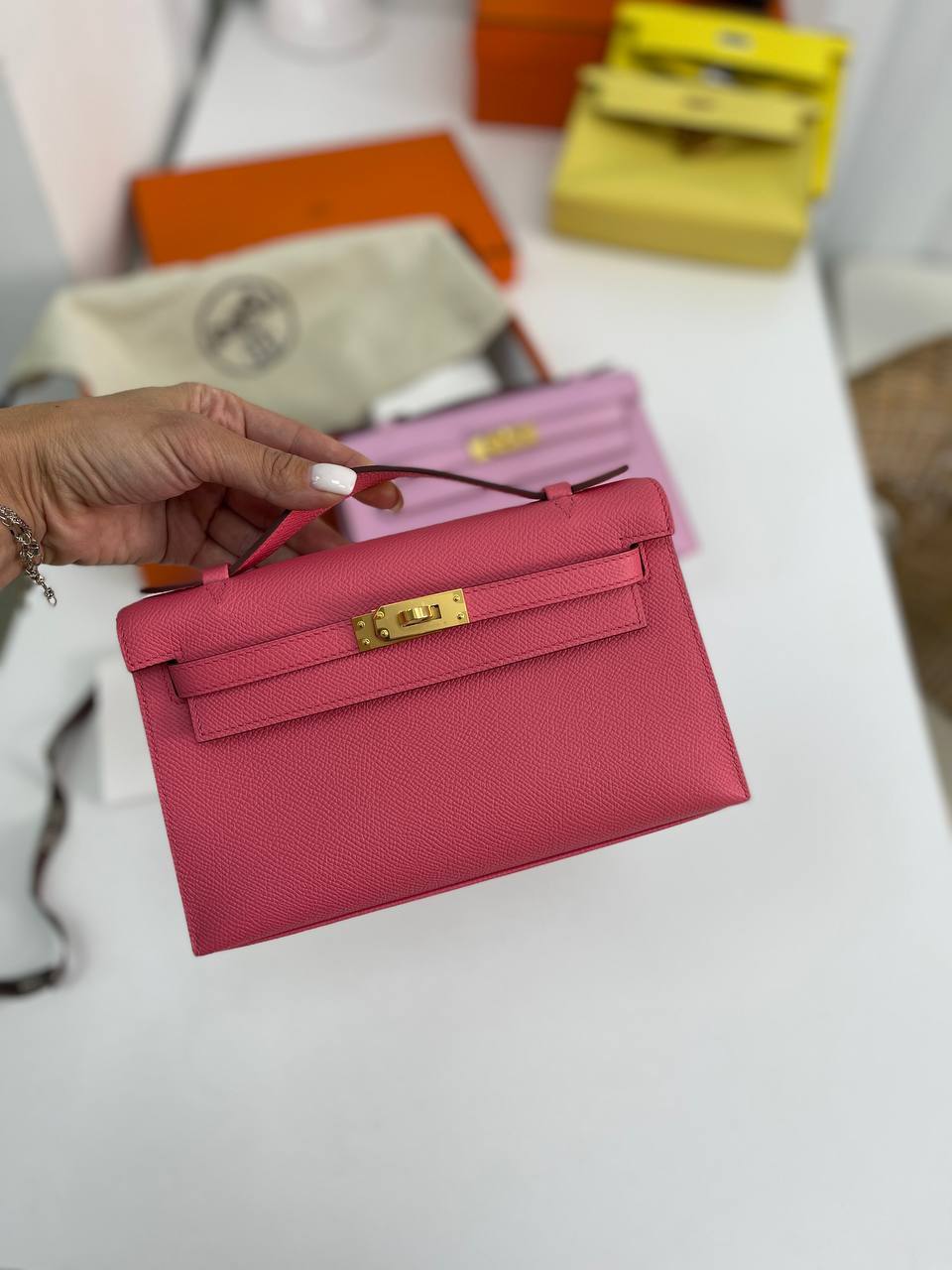 Kelly Pochette женская коллекционная сумка Hermes BP-16924 Kelly Pochette женская коллекционная сумка Hermes BP-16924