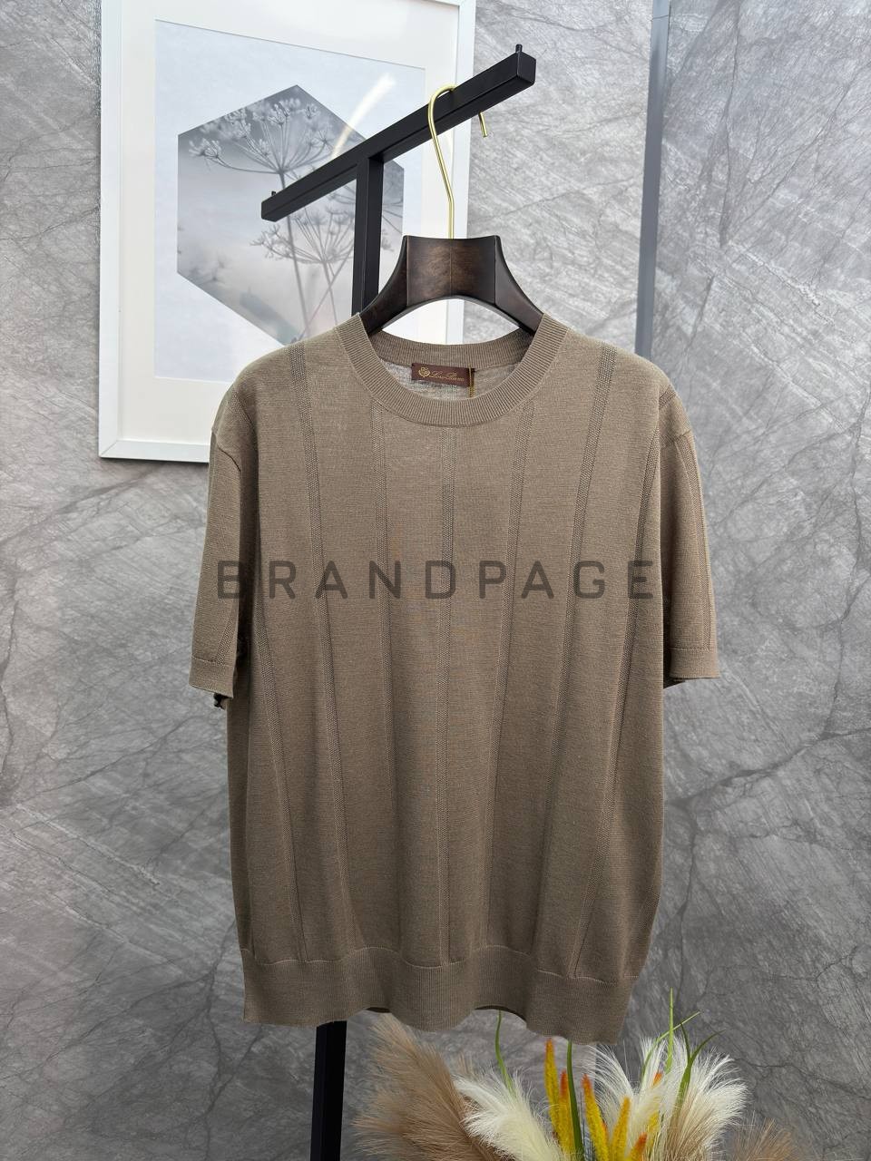 Трикотажная футболка из льна Loro Piana BPLUX13016 Трикотажная футболка из льна Loro Piana BPLUX13016