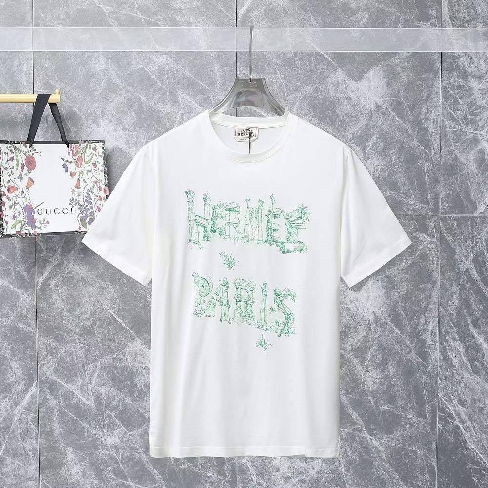 Футболка мужская дизайнерская Hermes BP-28367 Футболка мужская дизайнерская Hermes BP-28367