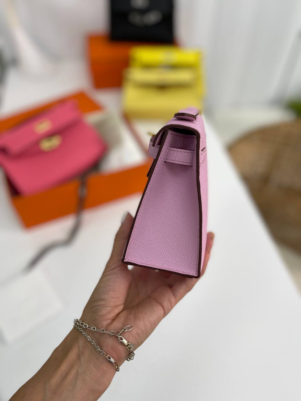 Коллекционная сумка Kelly Pochette женская Hermes BP-16923 Коллекционная сумка Kelly Pochette женская Hermes BP-16923