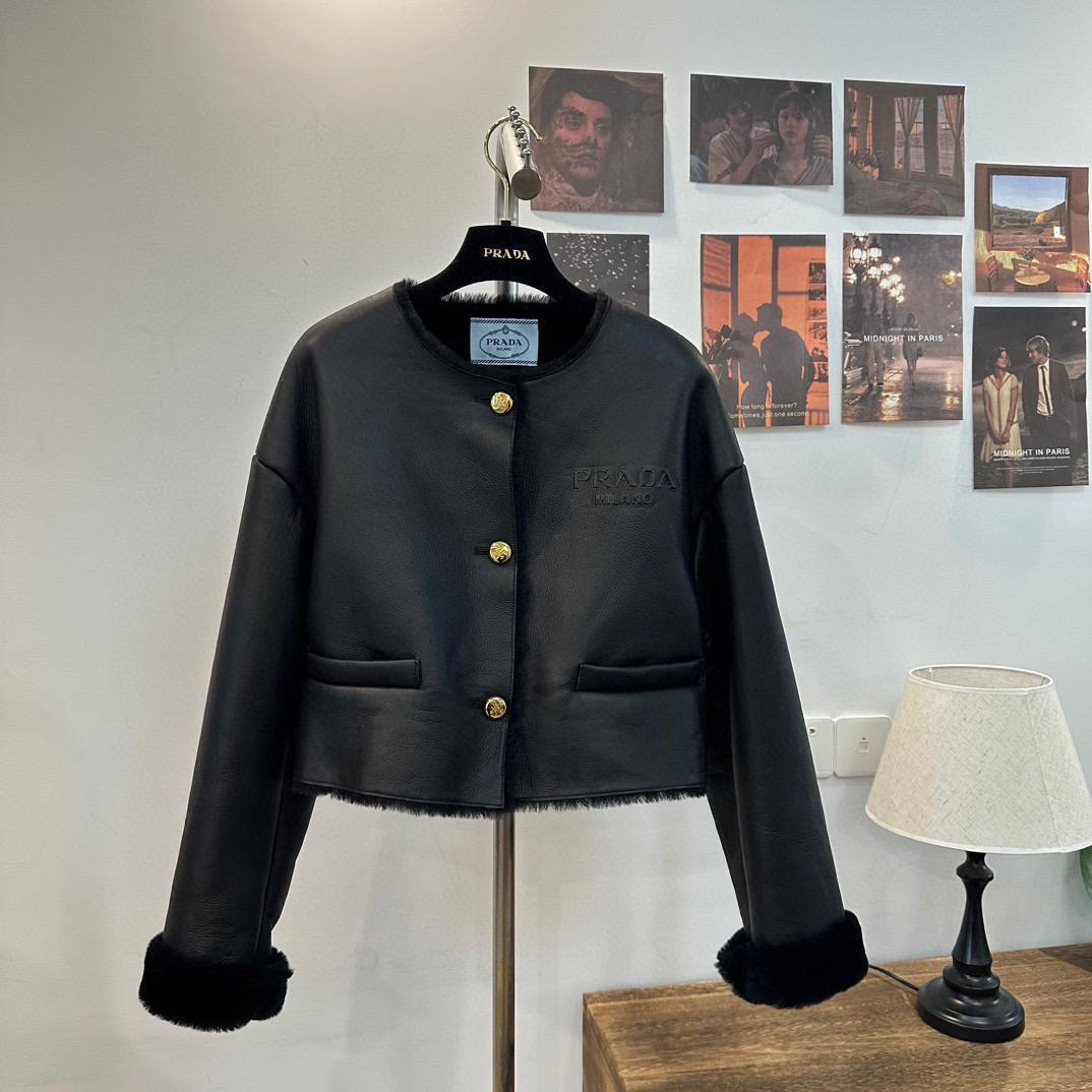 Дубленка премиум класса Prada BP-42193 Дубленка премиум класса Prada BP-42193