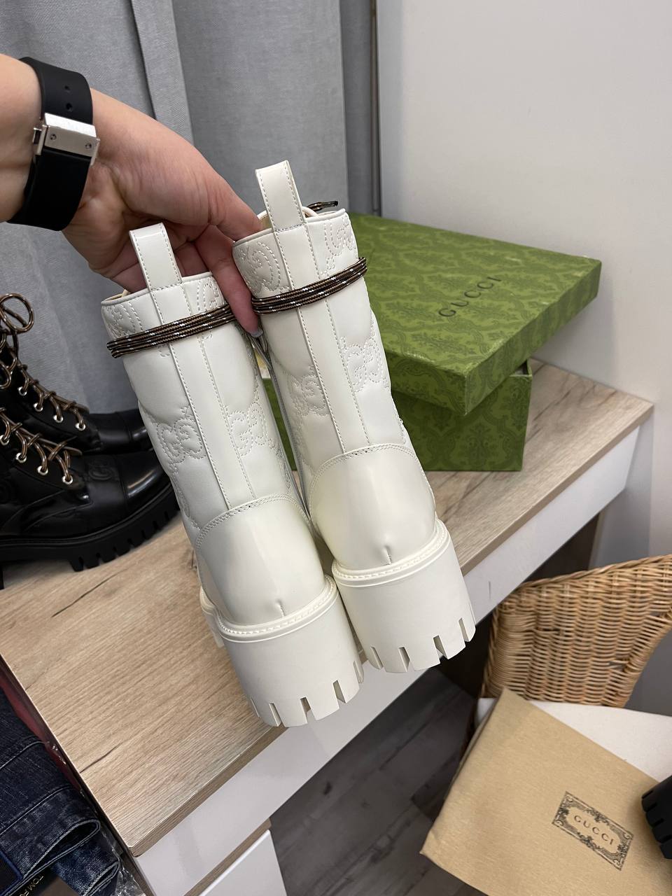 Трендовые ботинки Gucci BP-42112 Трендовые ботинки Gucci BP-42112