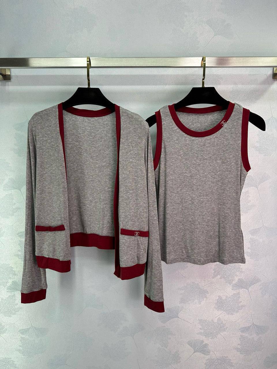 Кардиган трендовый + топ BP-55359 Кардиган трендовый + топ BP-55359