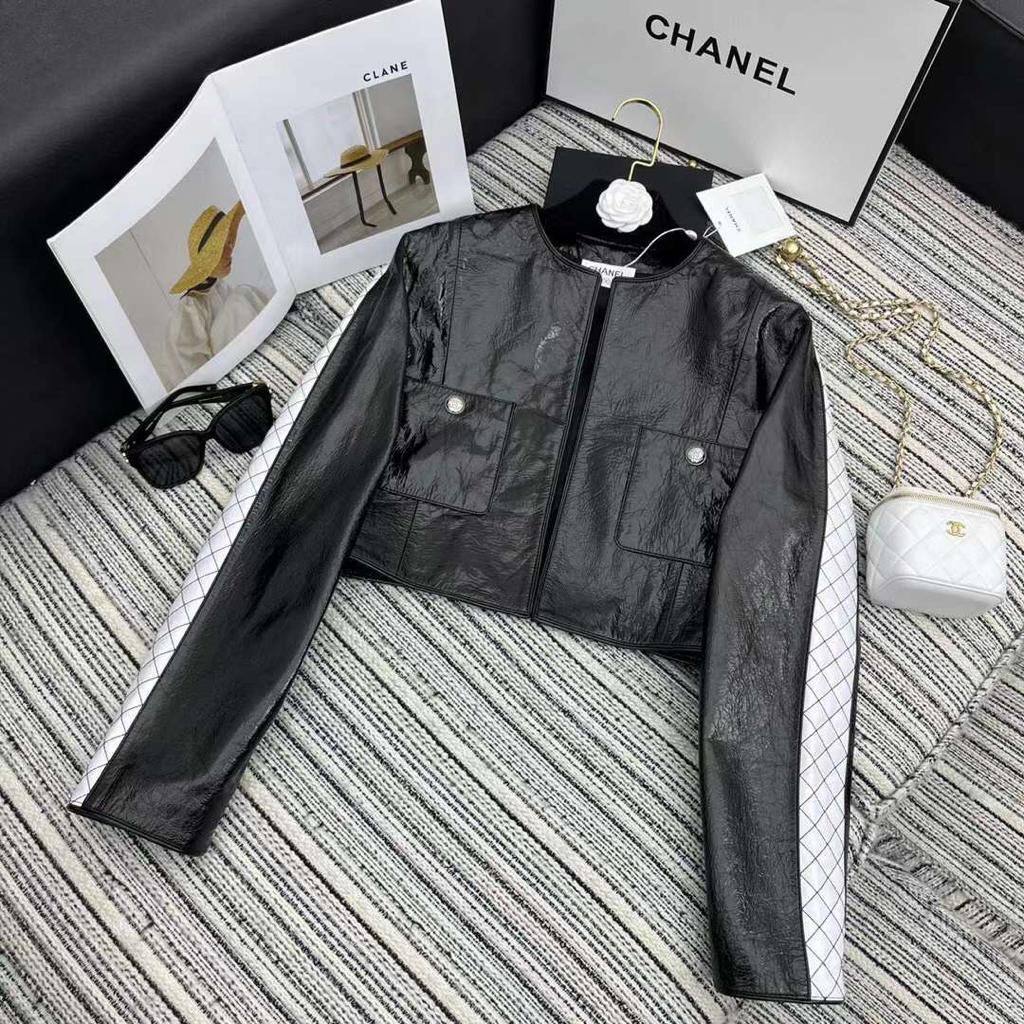 Chanel BP-38516 кожаная куртка премиум Chanel BP-38516 кожаная куртка премиум