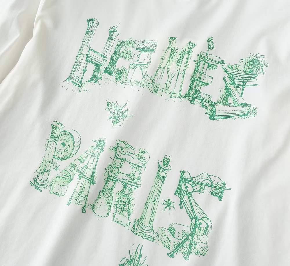 Футболка мужская дизайнерская Hermes BP-28367 Футболка мужская дизайнерская Hermes BP-28367