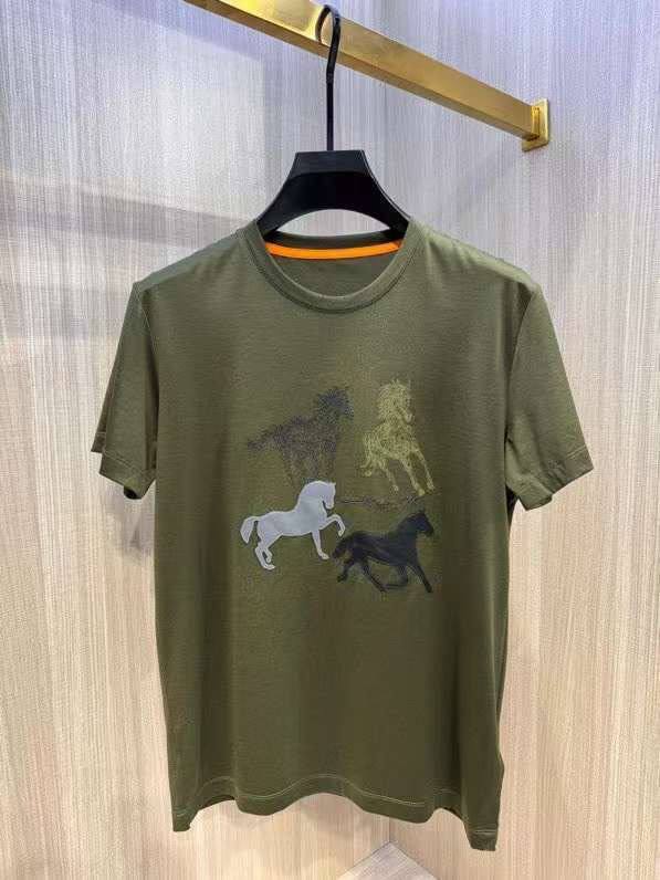 Hermes футболка BP-49717 стильная Hermes футболка BP-49717 стильная