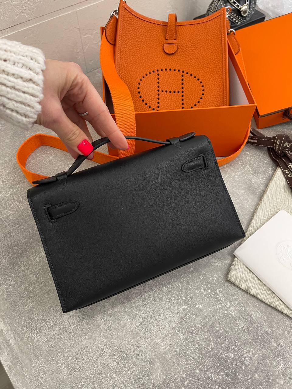 Женская сумка элитная Kelly Pochette Hermes BP-46993 Женская сумка элитная Kelly Pochette Hermes BP-46993