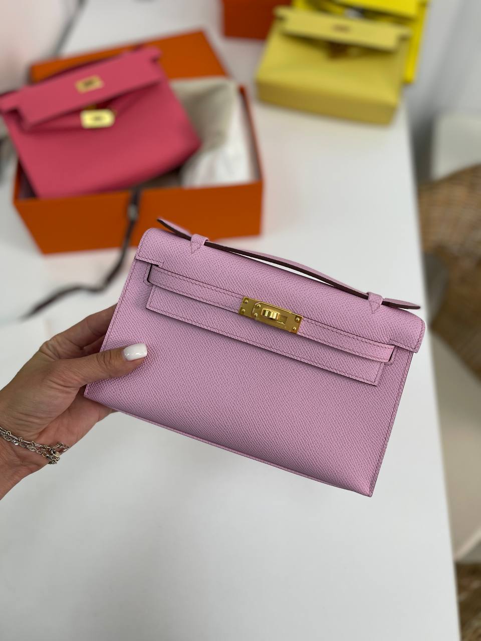 Коллекционная сумка Kelly Pochette женская Hermes BP-16923 Коллекционная сумка Kelly Pochette женская Hermes BP-16923